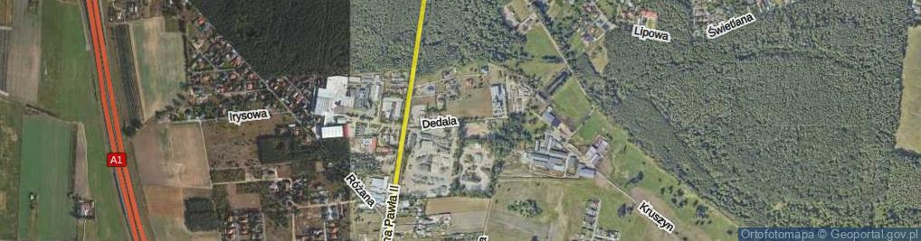 Zdjęcie satelitarne Dedala ul.